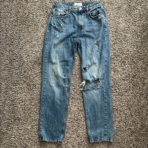 Free People Men's Distressed Denim Jeans